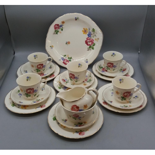334 - Midwinter Semi Porcelain 20 Piece Part Tea Set.