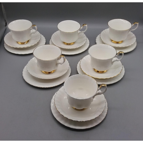 181A - Royal Albert Trios in the 'Val D'or' Pattern