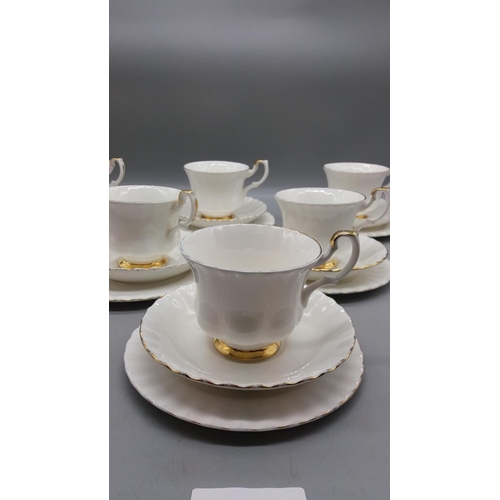 181A - Royal Albert Trios in the 'Val D'or' Pattern