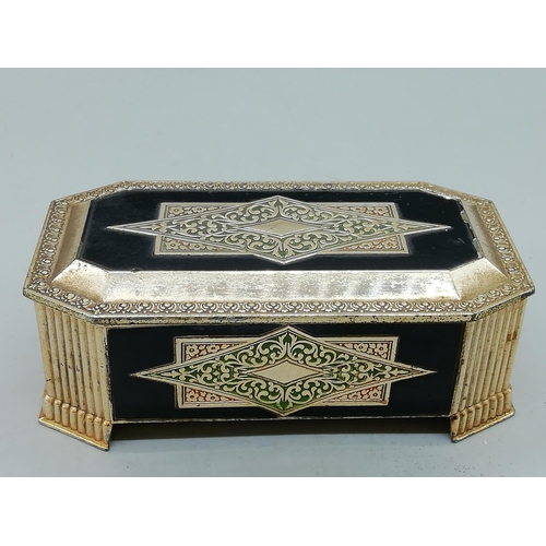 50 - Art Deco Style Jewellery Box plus Edward VIII Medal, etc