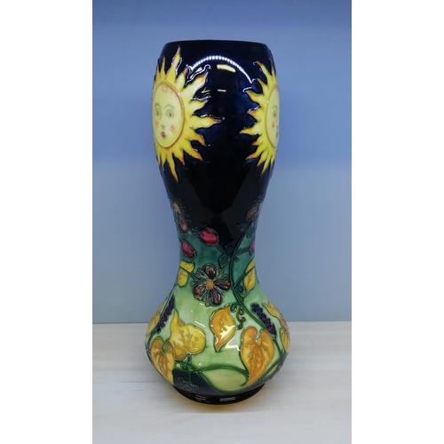 15A - Moorcroft 'Travellers Joy' 19cm Vase 1994 by Jackie Moores and Gill Lees. Best Quality