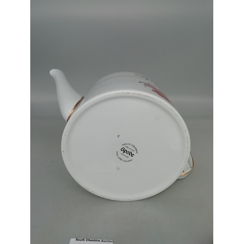 10 - Spode 13cm Teapot in the 'Lord Calvert' Pattern. Y5351