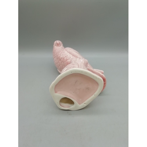 110A - Ceramic Pink Cockatoo. 24cm High