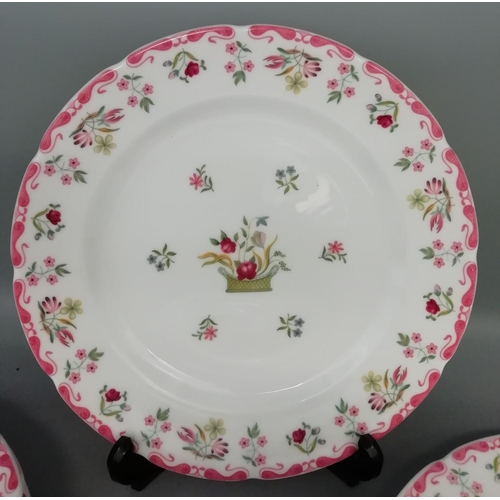 13 - Wedgwood 21.5cm Plates in the 'Bianca' Pattern (8)