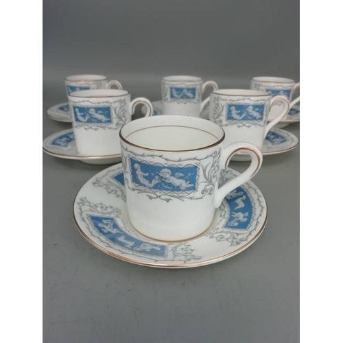 14 - Spode 12 Piece Tea set in the 'Harvard' Pattern. Y8493