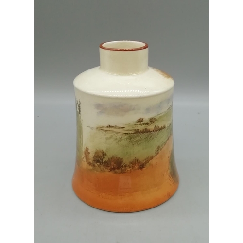 147 - Royal Doulton Seriesware 'Sir Roger de Coverley' 13cm Bell Vase. D3418 (Age related Crazing)