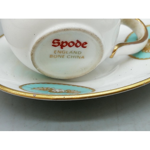 15 - Spode Miniature Cherub Cups and Saucers (2)