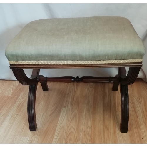 17 - Sabre Legged Piano Stool. This Lot is Collection Only.