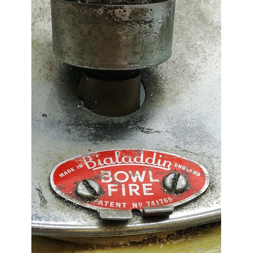 197 - Paraffin Bialaddin Bowl Fire Heater.