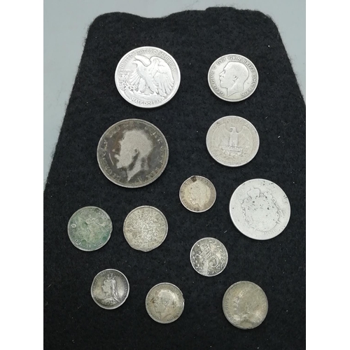 198 - Collection of Silver Coins. 60gms.