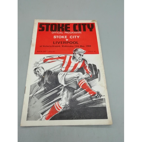 205 - Stoke City FC Football Signed 1997 Season plus 1968 Stoke City v Liverpool Program.