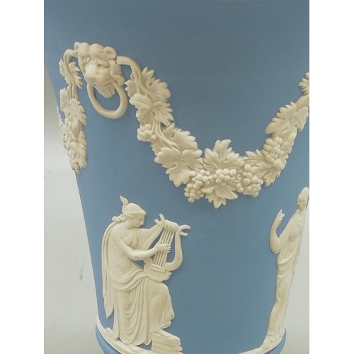 24 - Wedgwood Blue Jasper 15cm Vase