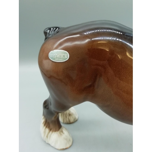 271 - Beswick Shire Horse Figure.