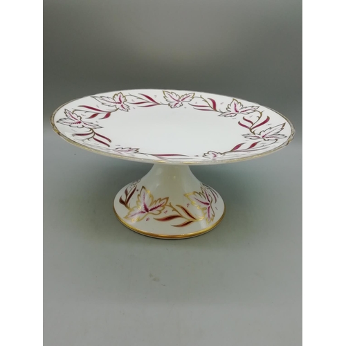 366 - Royal Albert 'Catholic Education in Hanley' Plate plus Shelley Cake Stand (2)