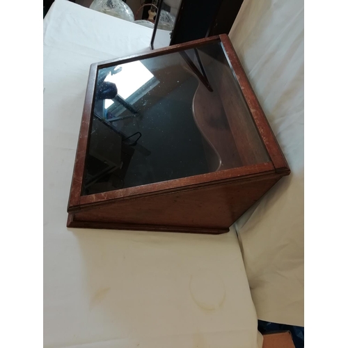 374 - 2 x Glass Fronted Display Cabinets. 48cm x 36cm x 25cm and 40cm x 30cm x 9cm. This Lot is Collection... 