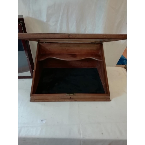 374 - 2 x Glass Fronted Display Cabinets. 48cm x 36cm x 25cm and 40cm x 30cm x 9cm. This Lot is Collection... 