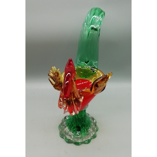 43 - Murano Glass Cockeral. 29cm High.