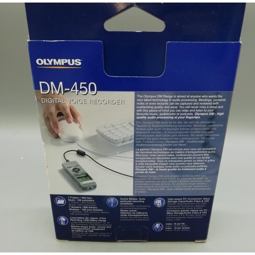 487 - Olympus DM 450 Digital Voice Recorder - Boxed