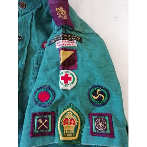 497 - Vinatge Boy Scouts Top with Badges