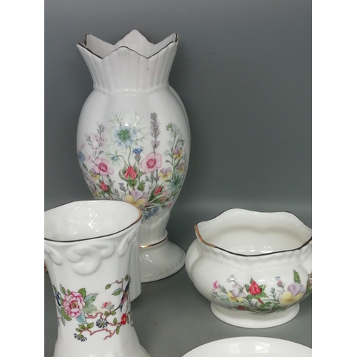 504 - Quantity of Aynsley China in Assorted Patterns including 'Wild Tudor' (8)