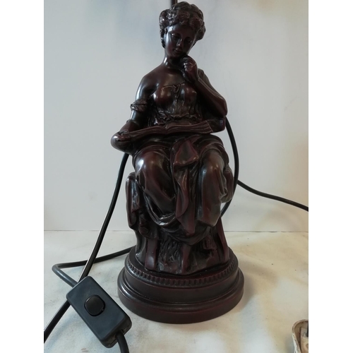 54 - Ornate 57cm Lady Lamp.