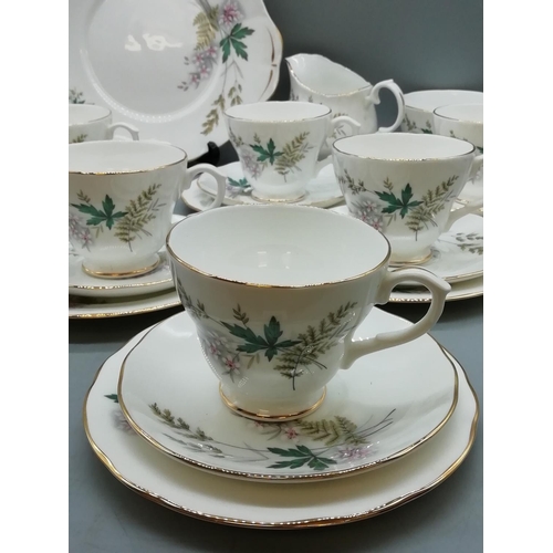 582 - Duchess China 21 Piece Tea Set in the 'Louise' Pattern.