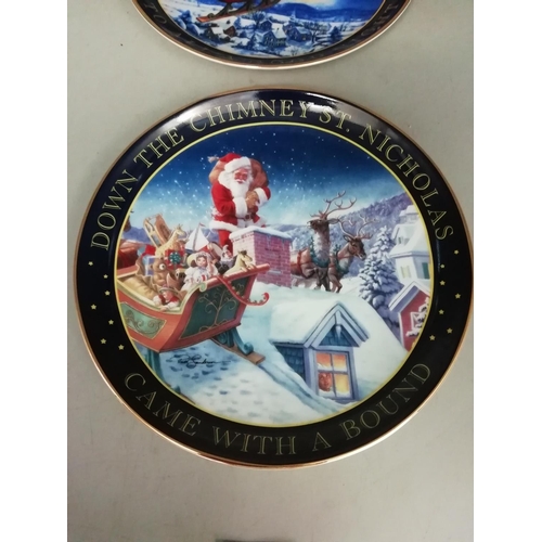 175A - Franklin Mint Heirloom Limited Edition 21cm Christmas Plates.