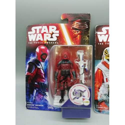 185A - Starwars The Force Awakens 'X Wing Pilot' and 'Guavian Enforcer' Sealed. (2)