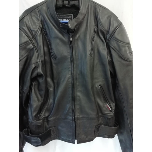 433 - Rhino Motorcycle Leather Jacket. Size 46 GB