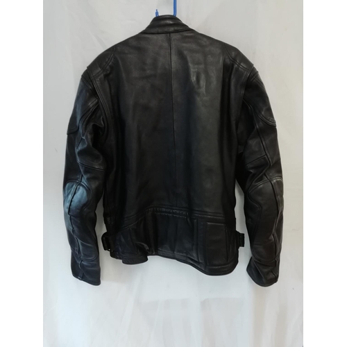 433 - Rhino Motorcycle Leather Jacket. Size 46 GB