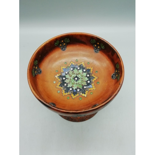 636 - Wooden Inlaid Bowl.