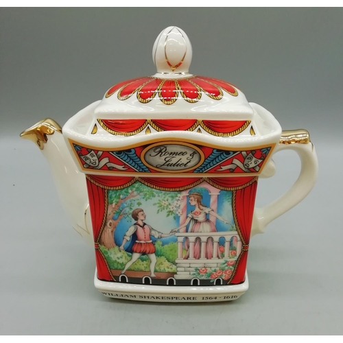 654 - Wood & Sons Teapot and Sadler 'Romeo & Juliet' Teapot (2)