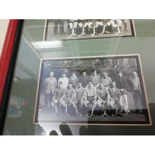 656 - Framed and Glazed 1950's School Sports Team Photo's AGSCC. This Lot is Collection Only.