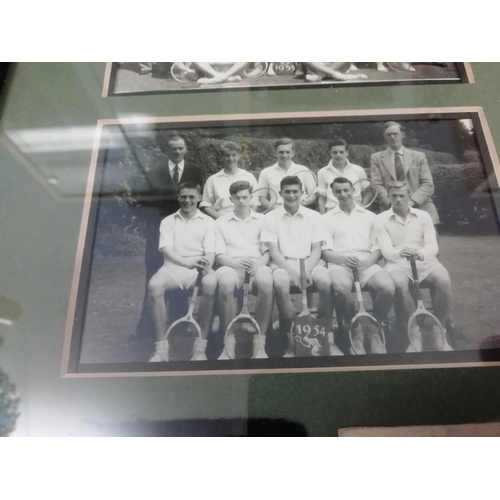 656 - Framed and Glazed 1950's School Sports Team Photo's AGSCC. This Lot is Collection Only.