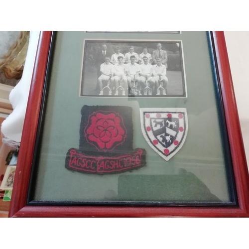 656 - Framed and Glazed 1950's School Sports Team Photo's AGSCC. This Lot is Collection Only.