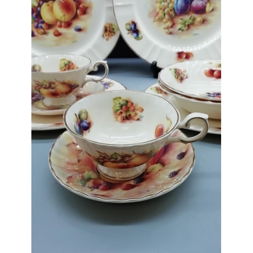 113 - 10 Pieces of Royal Stafford 'Orchard' Pattern all signed 'D Wallace'