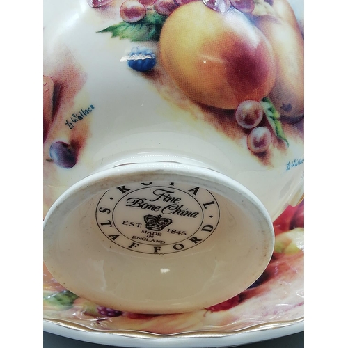 113 - 10 Pieces of Royal Stafford 'Orchard' Pattern all signed 'D Wallace'