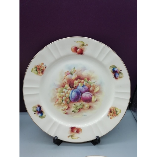 113 - 10 Pieces of Royal Stafford 'Orchard' Pattern all signed 'D Wallace'