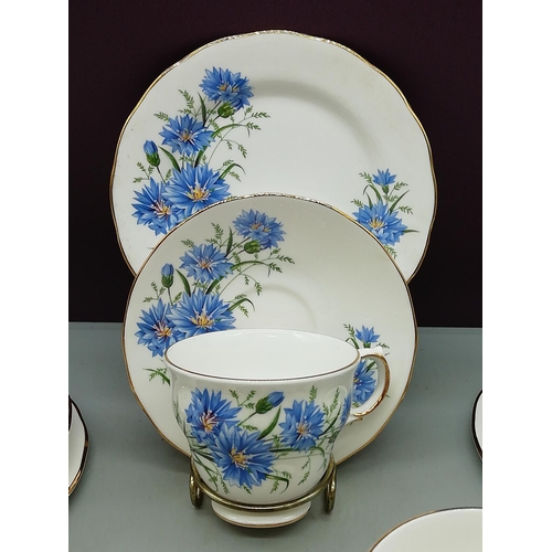 115 - Queen Anne China Trios (6) in a Floral Design.