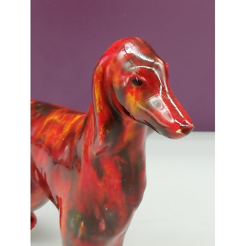 12 - Anita Harris Art Pottery Figure of an Afghan Hound Dog. 15cm High.