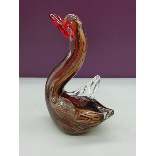 124 - 2 x Glass Birds including Valletta Glass.