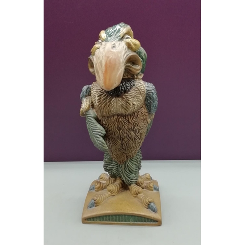 154 - Burslem Pottery Stoneware 'Grotesque Bird the Bailiff' Figure by Andrew Hull. 28cm High.