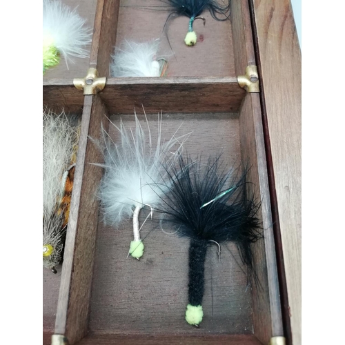 164 - Wooden Drawer with Display Flies.