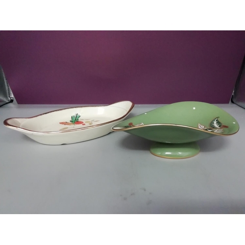 201 - Pin Dishes (2) - Carlton Ware and Morley. Longest being 21cm.