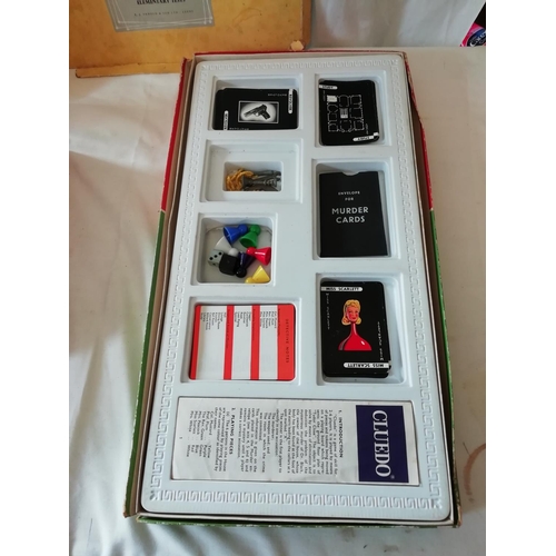 228 - 4 x Old Games including Monopoly, Cluedo and PoleidoBlocks.