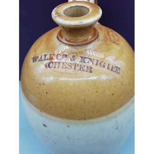 238 - Large Saltglazed Stoneware Flagon 'Walker & Knight'.