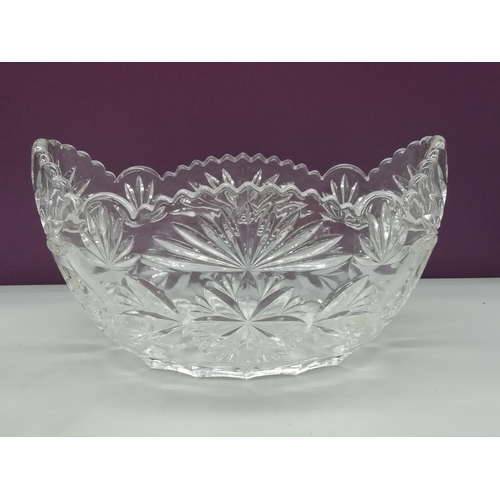 245 - Crystal Glass Basket and Bowl.