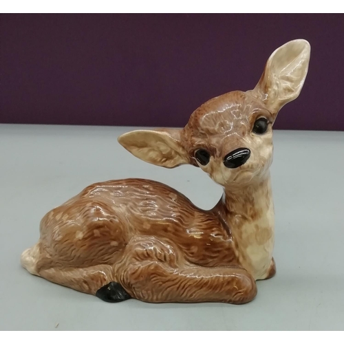 26 - Large Sylvac ? Model of a Fawn. 13cm High.