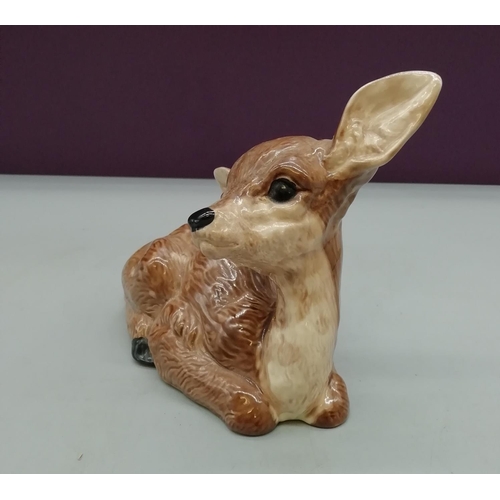 26 - Large Sylvac ? Model of a Fawn. 13cm High.