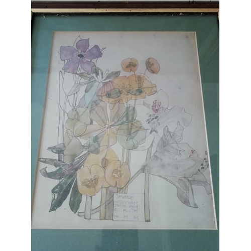 286 - Framed and Glazed Pictures (6) including Charles Rennie Mackintosh Floral Prints. This Lot is Collec... 